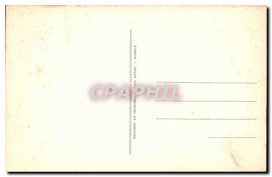 Edition du Musee de l'auberge Ganne a Barbizon CPA Les deux cures sur le chemin de al messe Marius Michel — Verso