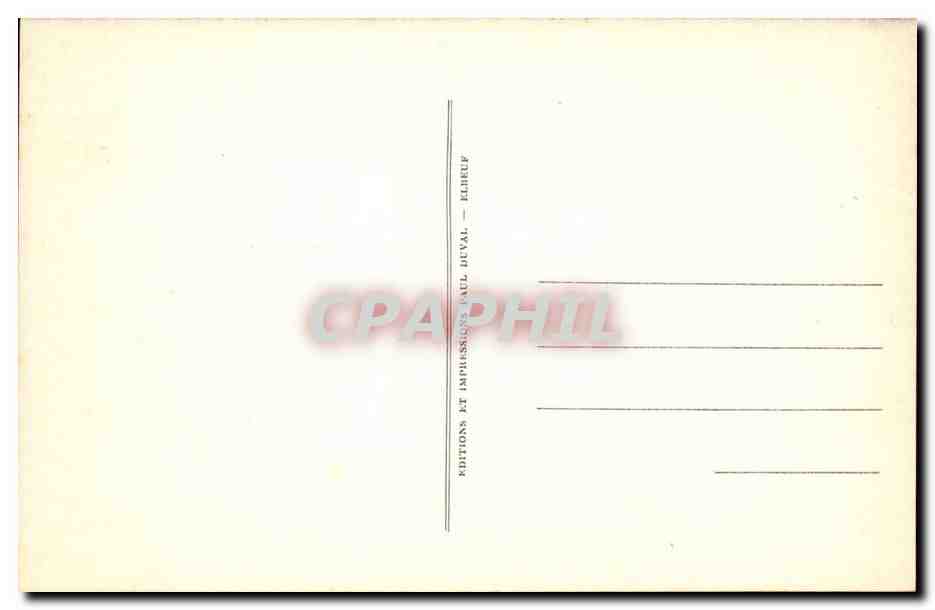 Edition du Musee de l'auberge Ganne a Barbizon CPA Les deux cures sur le chemin de al messe Marius Michel — Verso