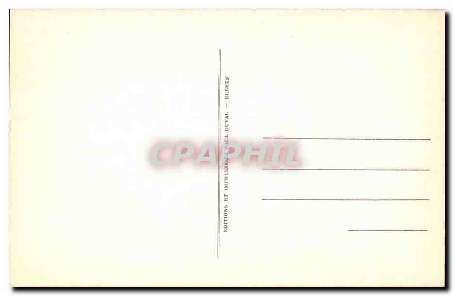 Edition du Musee de l'auberge Ganne a Barbizon CPA Les deux cures sur le chemin de al messe Marius Michel — Verso