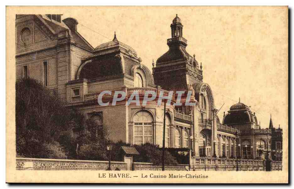 CPA Le Havre Le casino Marie Christine