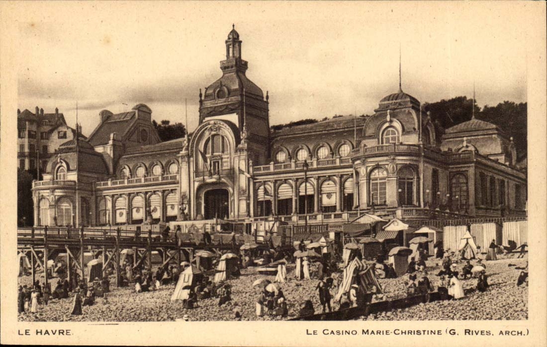 CPA Le Havre Le casino Marie Christine 