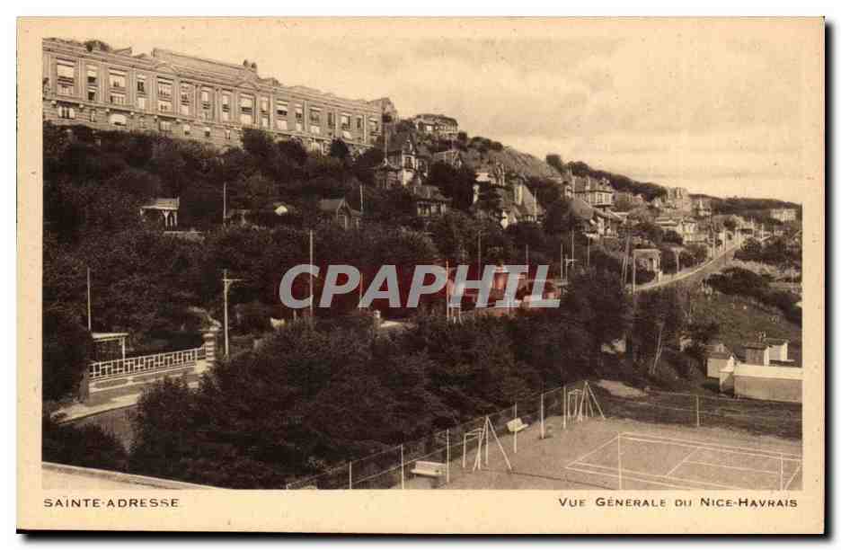 CPA Le Havre Sainte Adresse Vue generale du Nice Havres (tennis)
