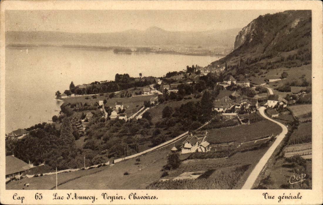 CPA Annecy Lac Veryier Chavoires Vue generale