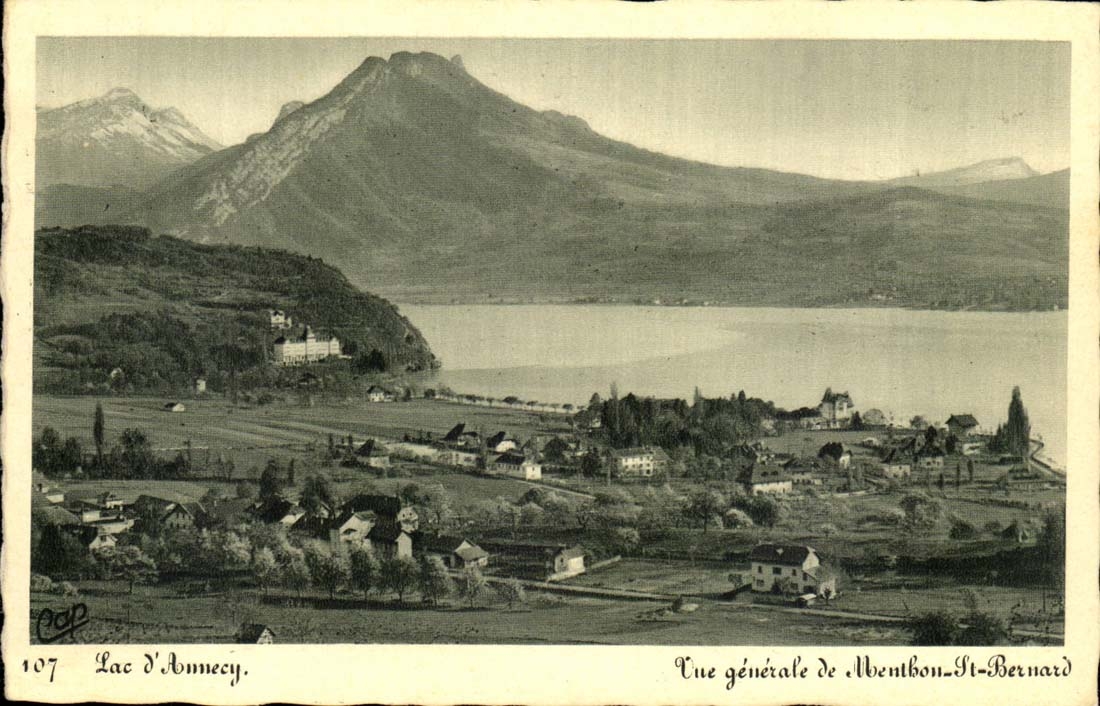 Lac d'Annecy — Vue générale de Montbon-St-Bernard — CP DES ARTS