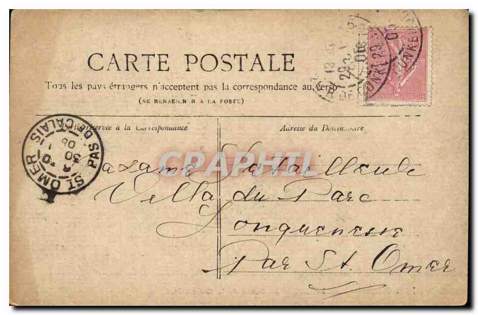 CPA Paris Petit Journal place de la Concorde — Rückseite