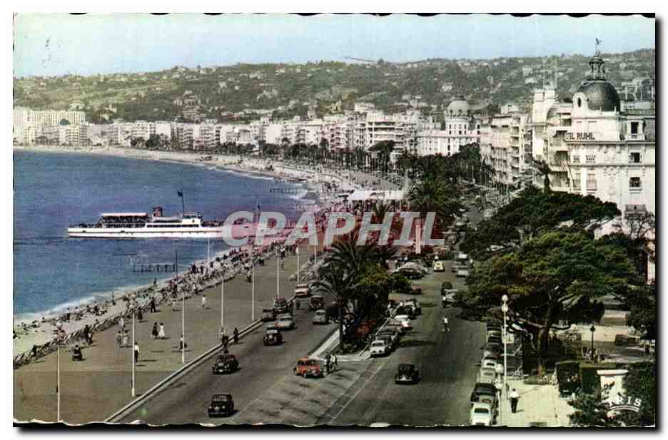 Nice CPA La promenade des Anglais
