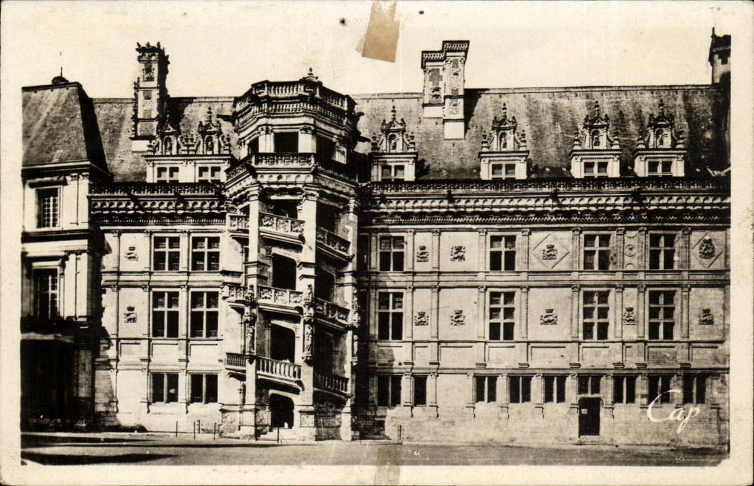 Blois CPA Le chateau l'escalier Francois 1er