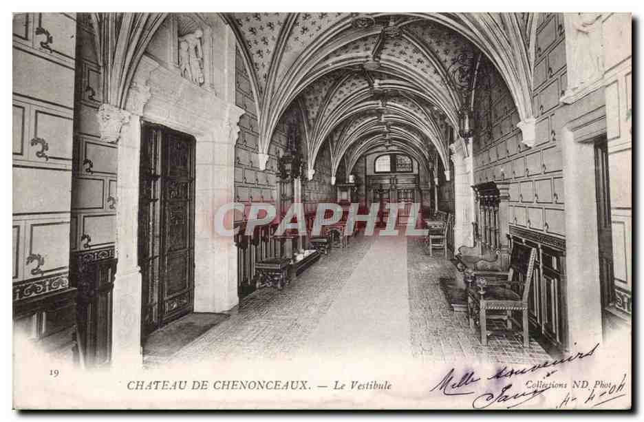 CPA Chateau de Chenonceaux Le vestibule