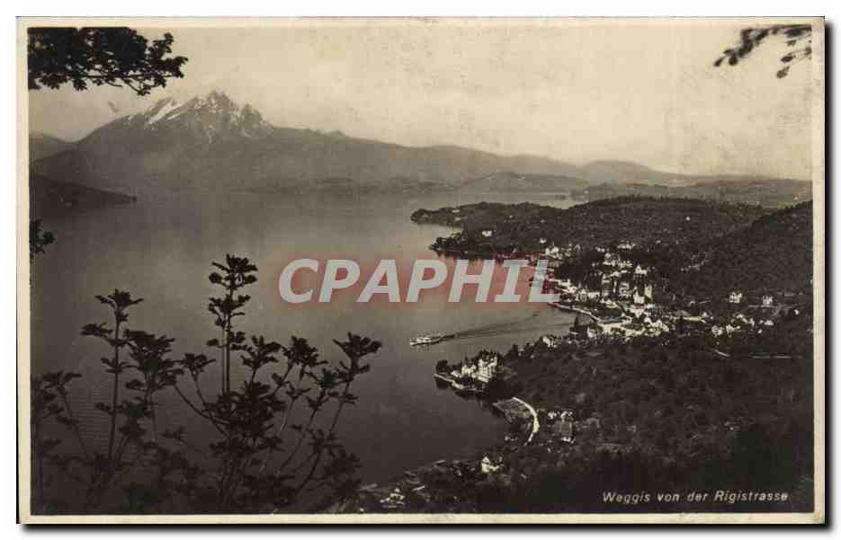 CPSM Suisse Weggis von der Rigistrasse
