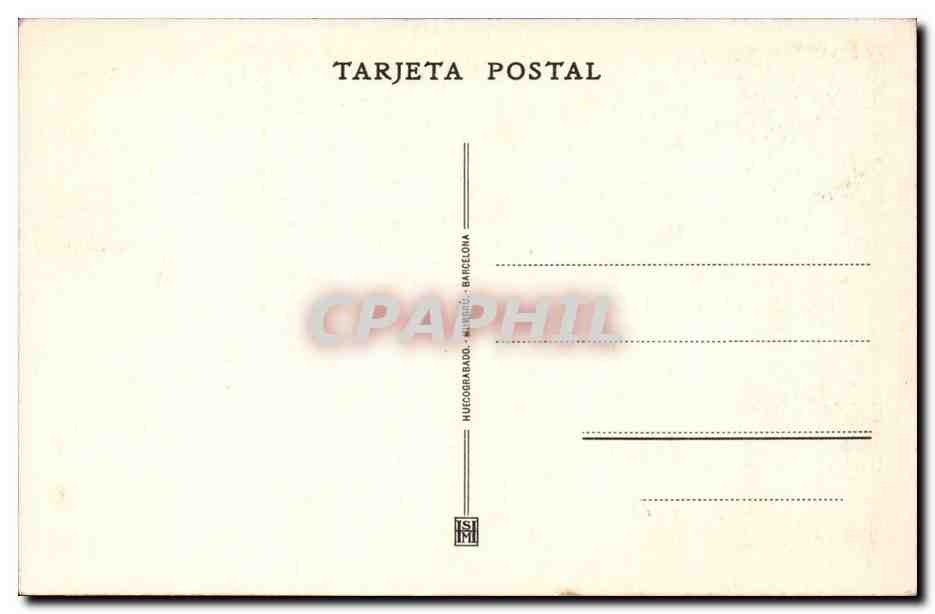 CPA Espagne Spain Espana Taragona Catedral Capitel del Claustro — Rückseite