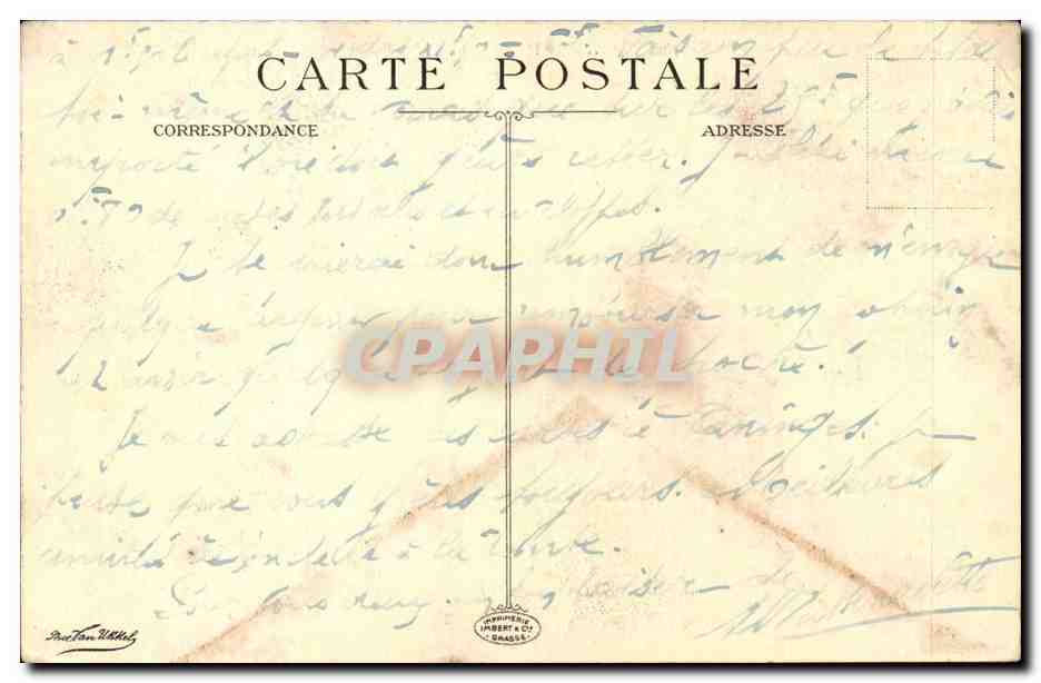 Corniche d'Or au pied du Cap Roux — Imp. H. Vialat, Grasse — Reverso
