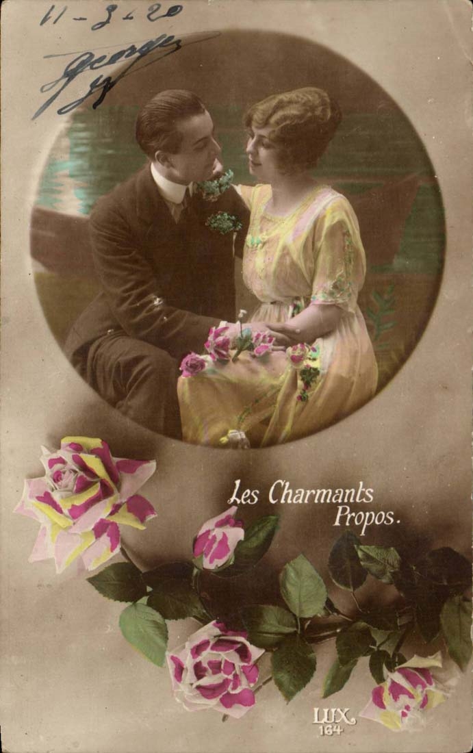 CPA Fantaisie Femme Les charmants propos