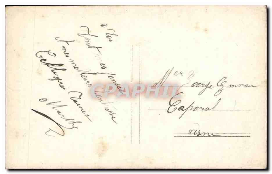 Jeune couple en tenue d'époque — Bely n°4438 — Paris — Verso
