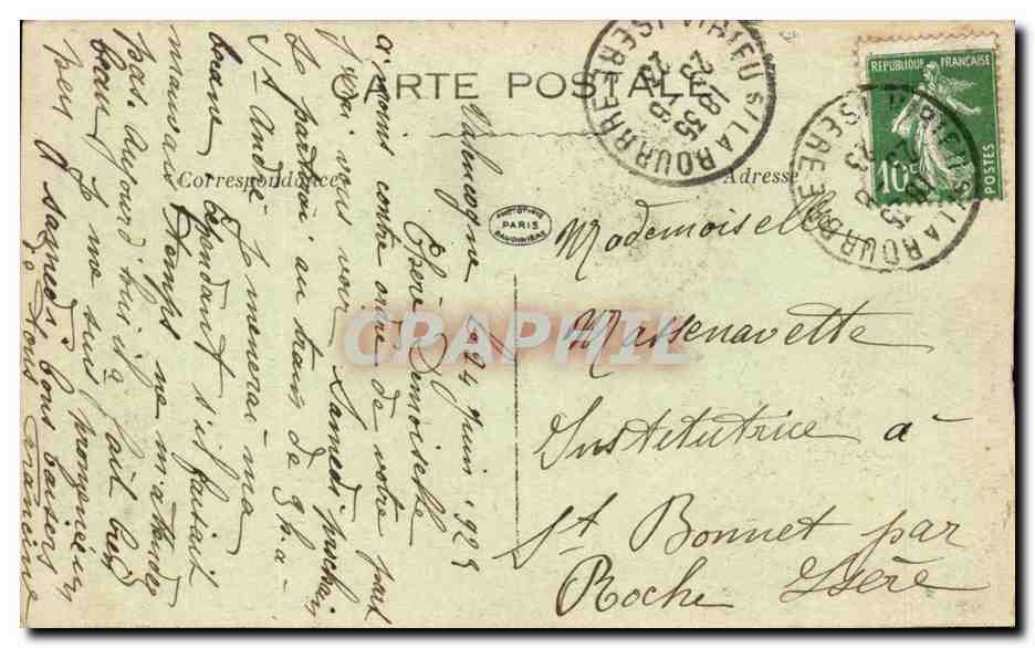 CPA Dijon portail de l'eglise Notre Dame — Verso