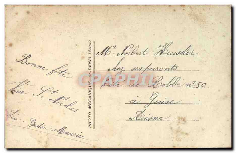 CPA Fantaisie Enfant Fille — Rückseite