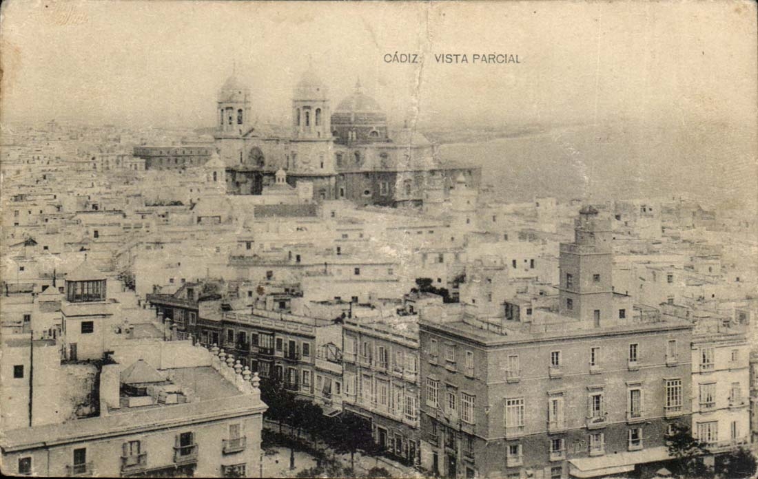 Espagne Spain Espana Cadiz Vista Parcial CPA 