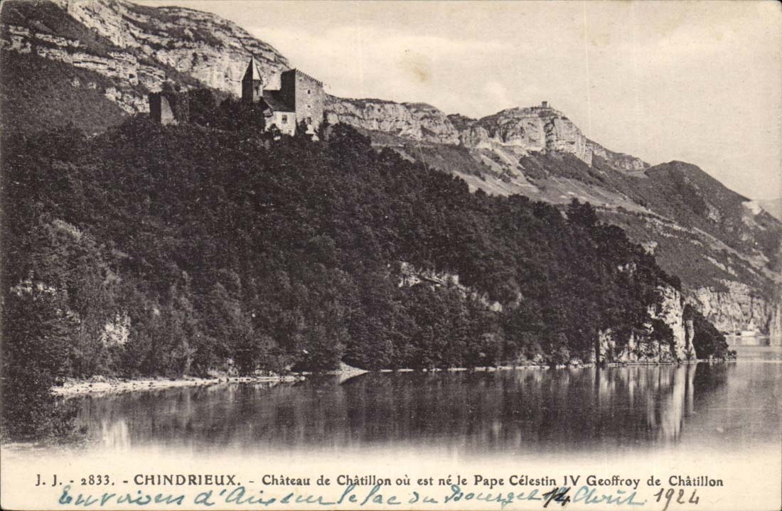 Chindrieux CPA Chateau de Chatillon ou est ne le Pape CElestin IV Geoffroy de Chatillon
