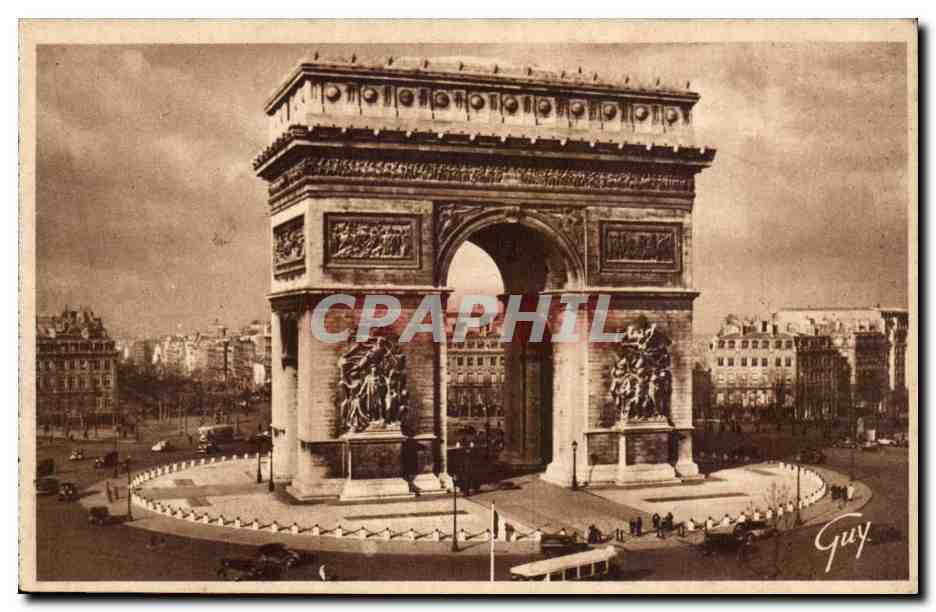 Paris CPA Arc de triomphe de l'etoile (1805 1836)