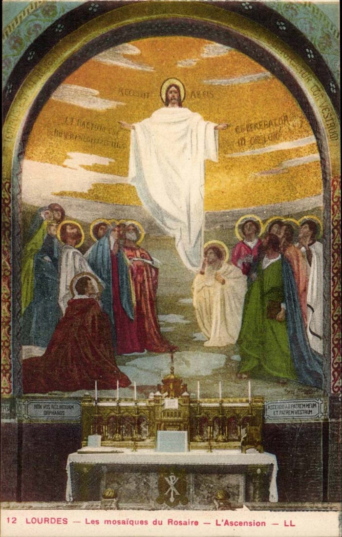Lourdes CPA Les mosaiques du Rosaire L'Ascension