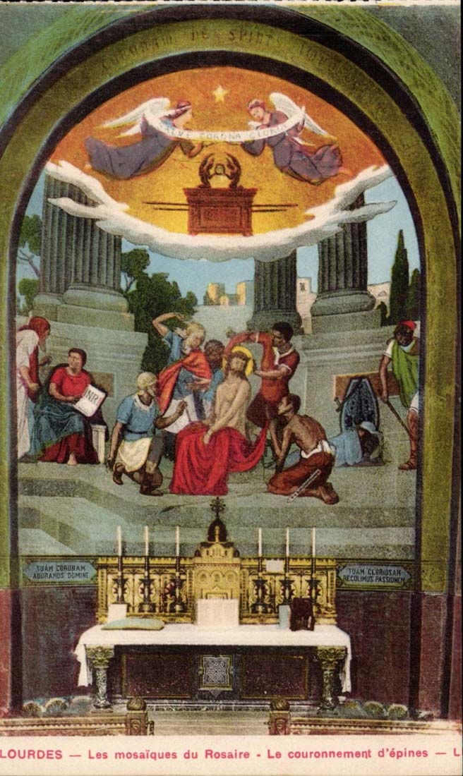 Lourdes CPA Les mosaiques du Rosaire Le couronnement d'epines