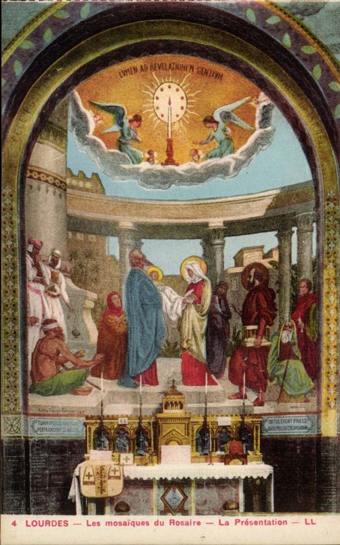 Lourdes CPA Les mosaiques du Rosaire La Presentation