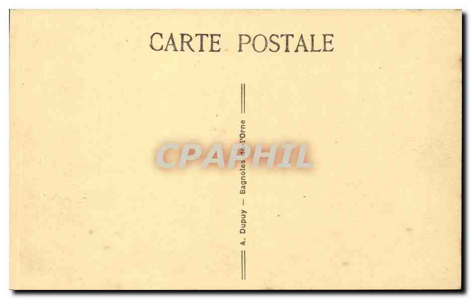 Bagnoles-de-l'Orne — Hotel de los Baños — A. Dupuy — Reverso