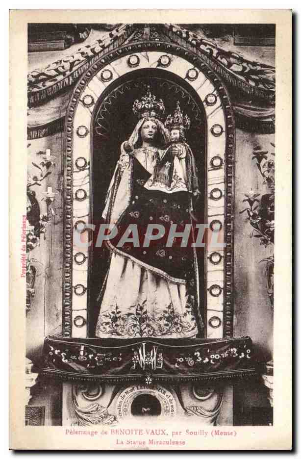 CPA Pelerinage de Benoite Vaux par Souilly La statue miraculeuse