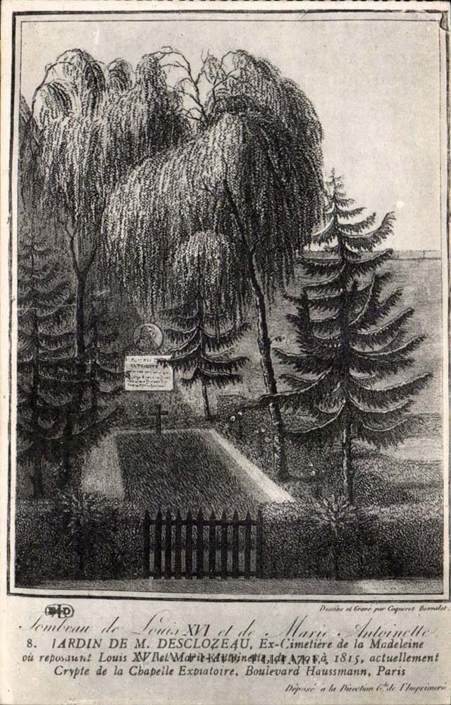 Paris CPA Jardin de M Desclozeau ex Cimetiere de la Madeleine boulevard Haussmann