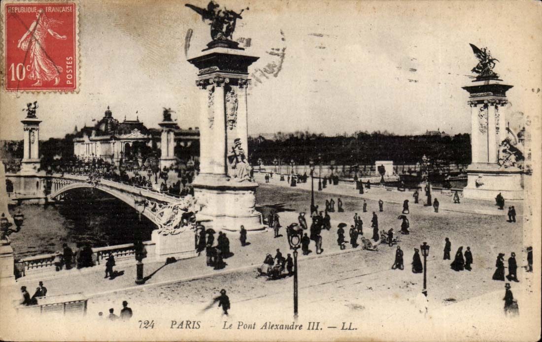Paris CPA Pont Alexandre III