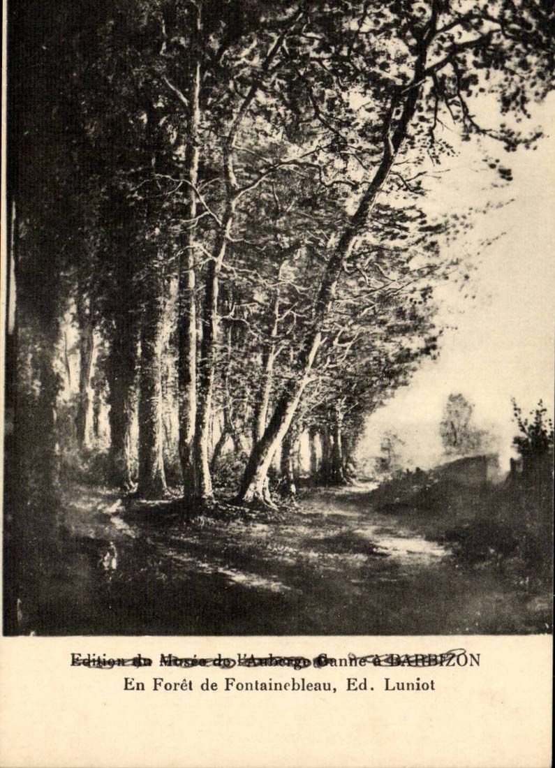 CPA En foret de Fontainebleau Ed Luniot Barbizon
