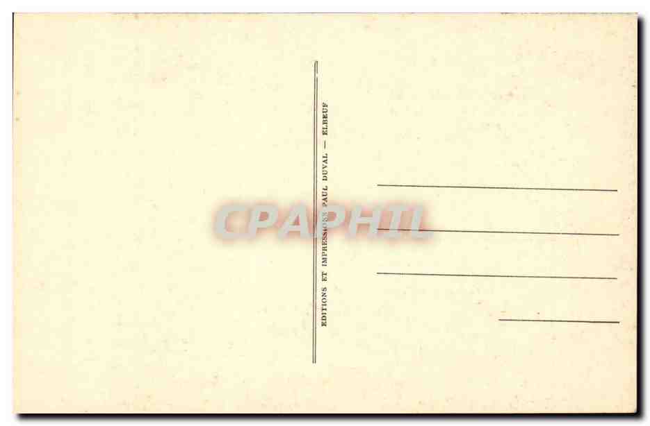 CPA En foret de Fontainebleau Ed Luniot Barbizon — Verso