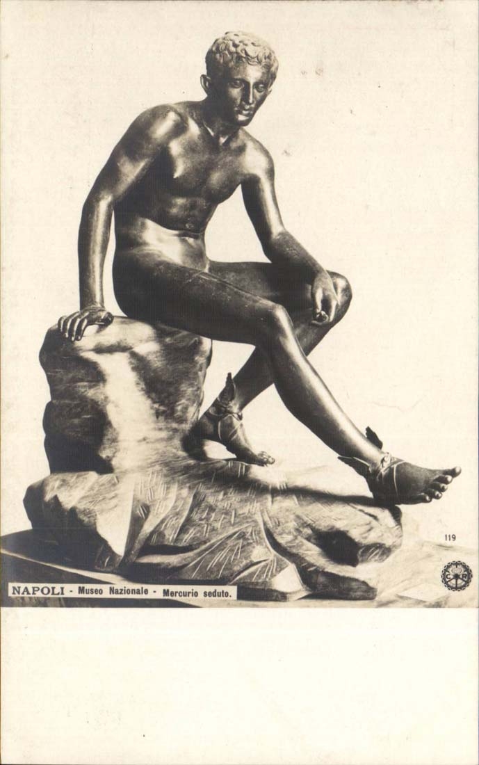 Napoli - Museo Nazionale - Mercurio seduto — éditeur CPAPHIL, n° de série 119