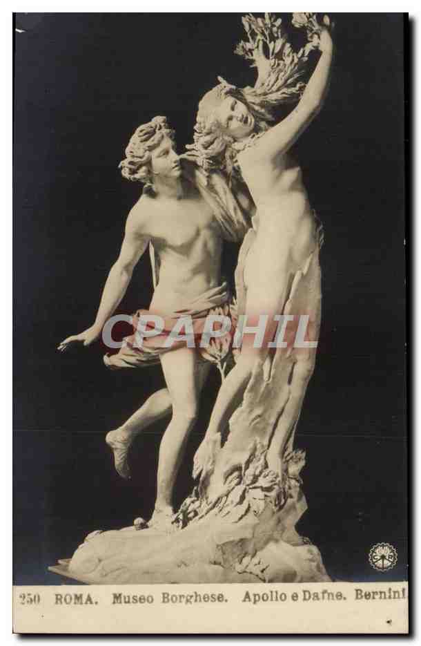 Italie Italia Roma CPA Museo Borghese Apollo e Dafne Bernini