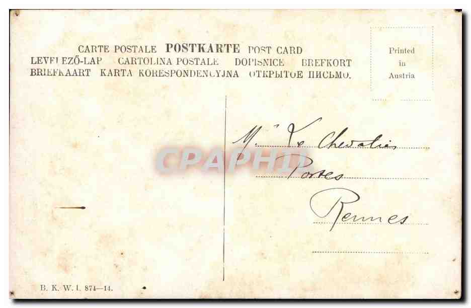 Fantaisie - Homme avec barbe - Grandfather like gentlemen - CPA  — Rückseite