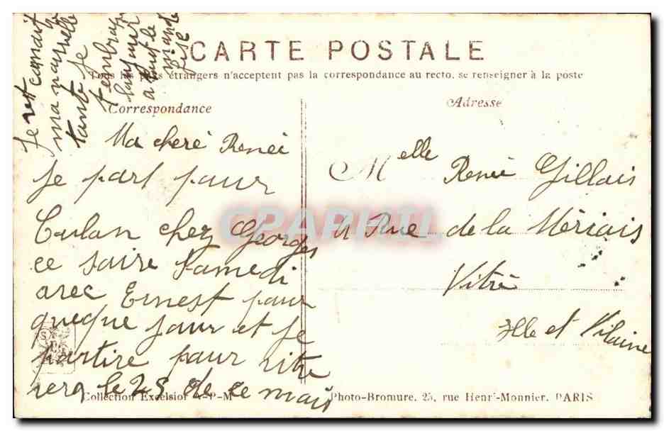 Arts - Tableau - Portrait de M Richepin - CPA  — Verso