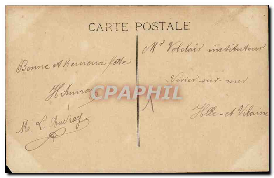 Fantaisie - Homme - Nom - Louis - CPA  — Rückseite