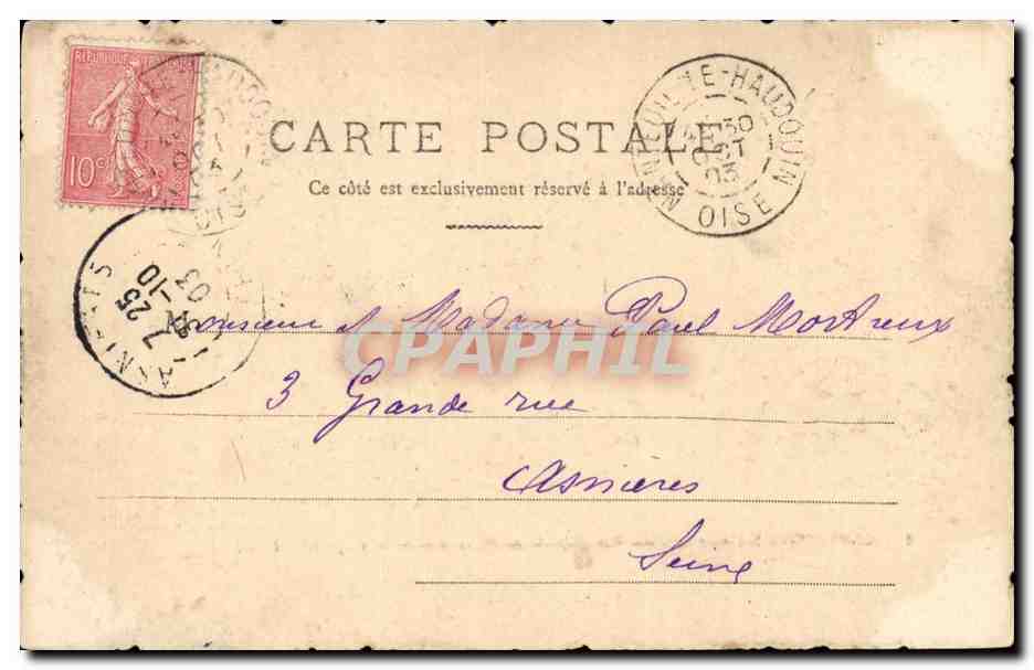 Ermenonville - XVII siecle - Vue Generale du Chateau et de la Propriete - CPA  — Rückseite
