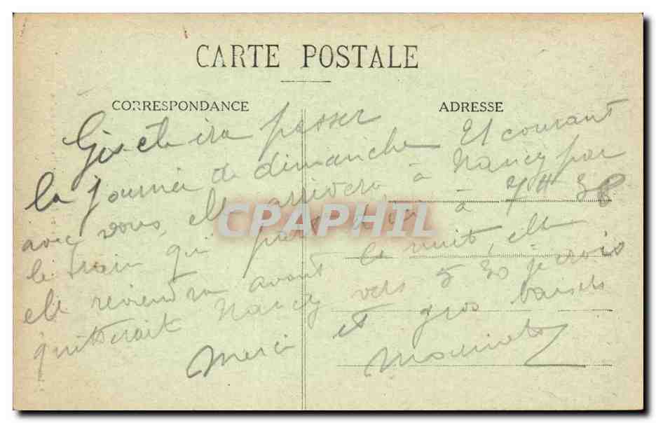 METZ - Cascades des Nouvelles Promenades — F. Conrard, Metz, n°27 — Verso