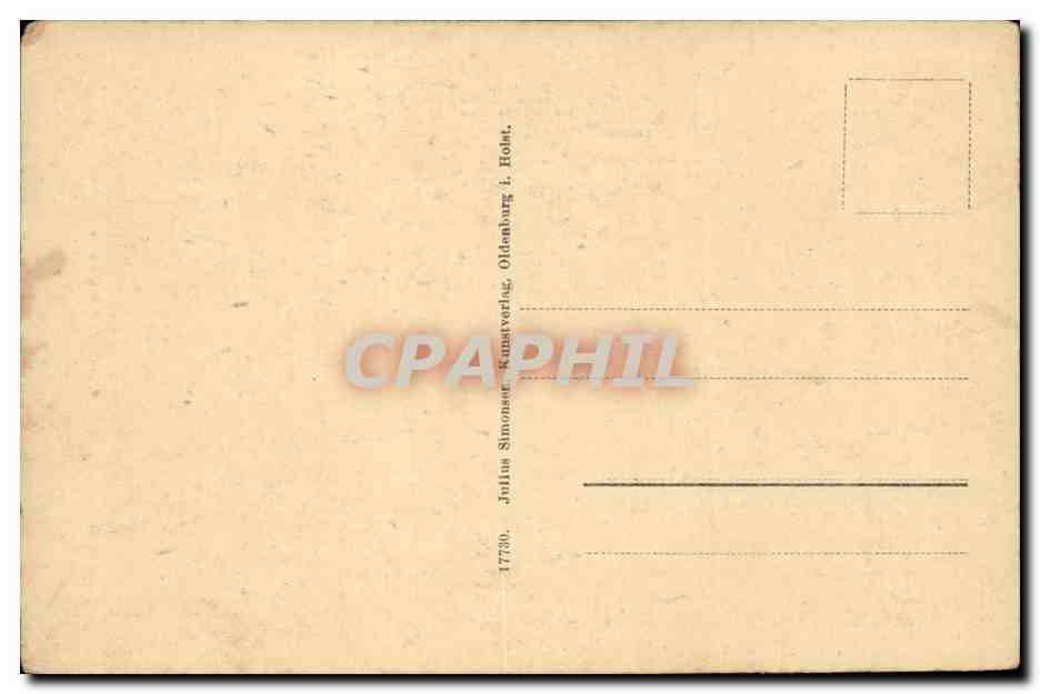 Allemagne Pologne Poland Danzig CPA Langer Markt und Rathaus (marche) — Rückseite