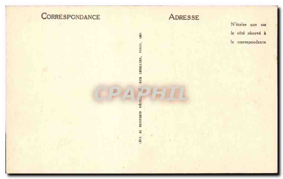 Argentieres CPA Vue generale Le mont Blanc — Rückseite