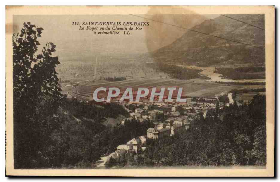 Saint-Gervais-les-Bains — Vista del Foyet da ferrovia — LL n°112
