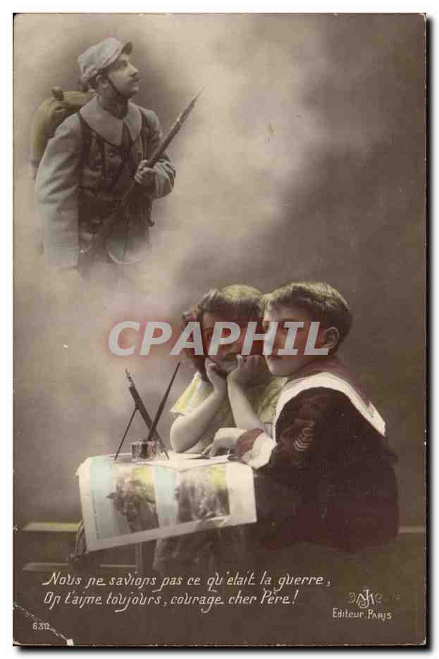 CPA Fantaisie Enfants Militaria 
