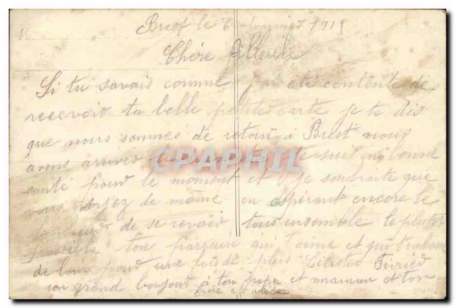 CPA Elle donne auw soldats eprouves par la guerre un sourire de soeur (miliarian red cross croix rouge) — Rückseite
