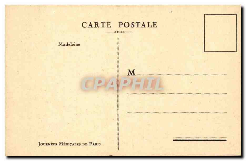 Paris CPA La Madeleine — Verso