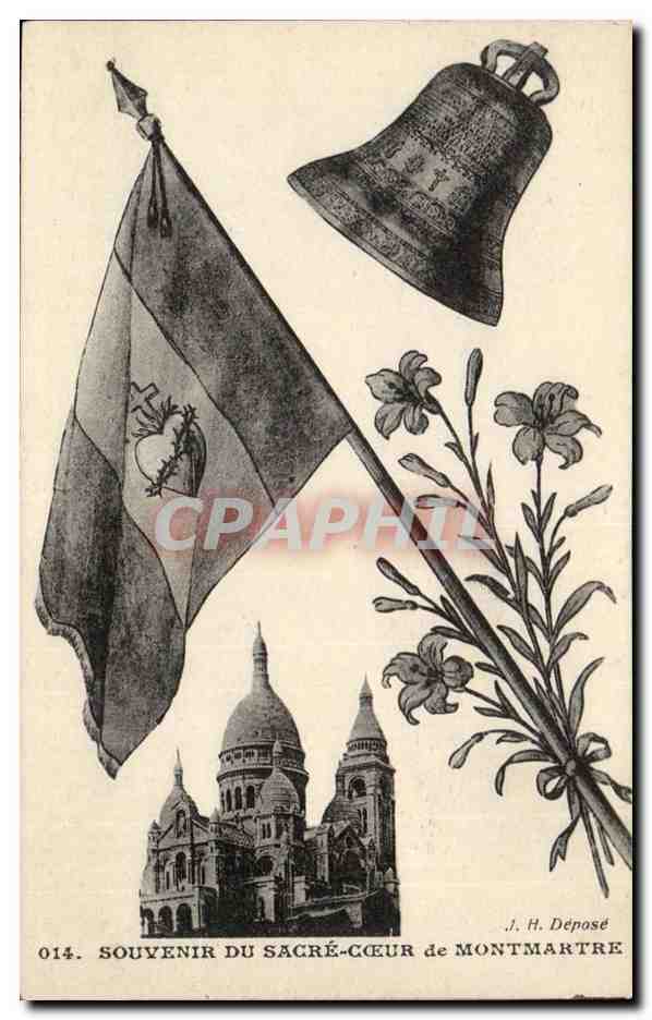 Paris CPA Souvenir du Sacre Coeur de Montmartre