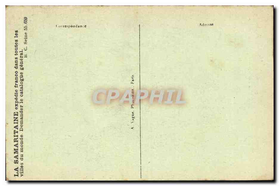 Paris-Montmartre — Basilique du Sacré-Cœur — J.H. éditeur — Verso