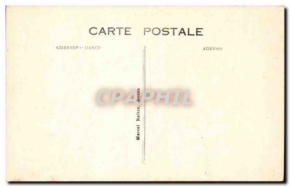 Rouen CPA Eglise Saint Ouen (tramway) — Rückseite