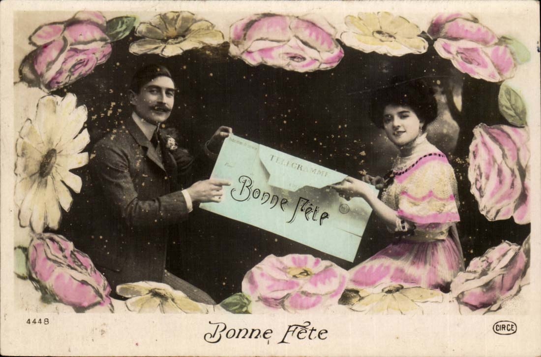CPA Fantaisie Bonne fete