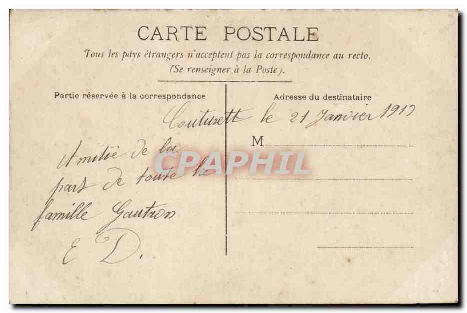 CPA Fantaisie Bonne fete — Rückseite