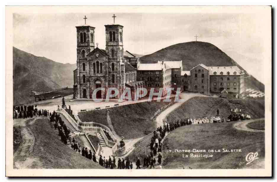 CPA Notre DAme de la SAlette La basilique